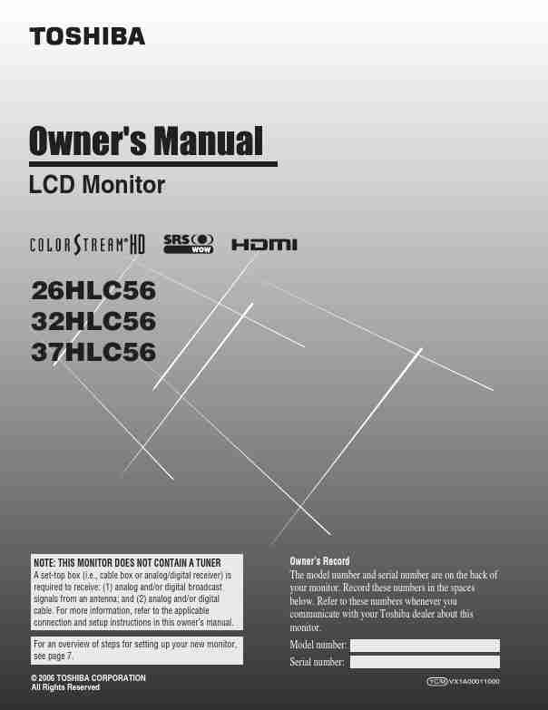 Toshiba Flat Panel Television 26HLC56-page_pdf